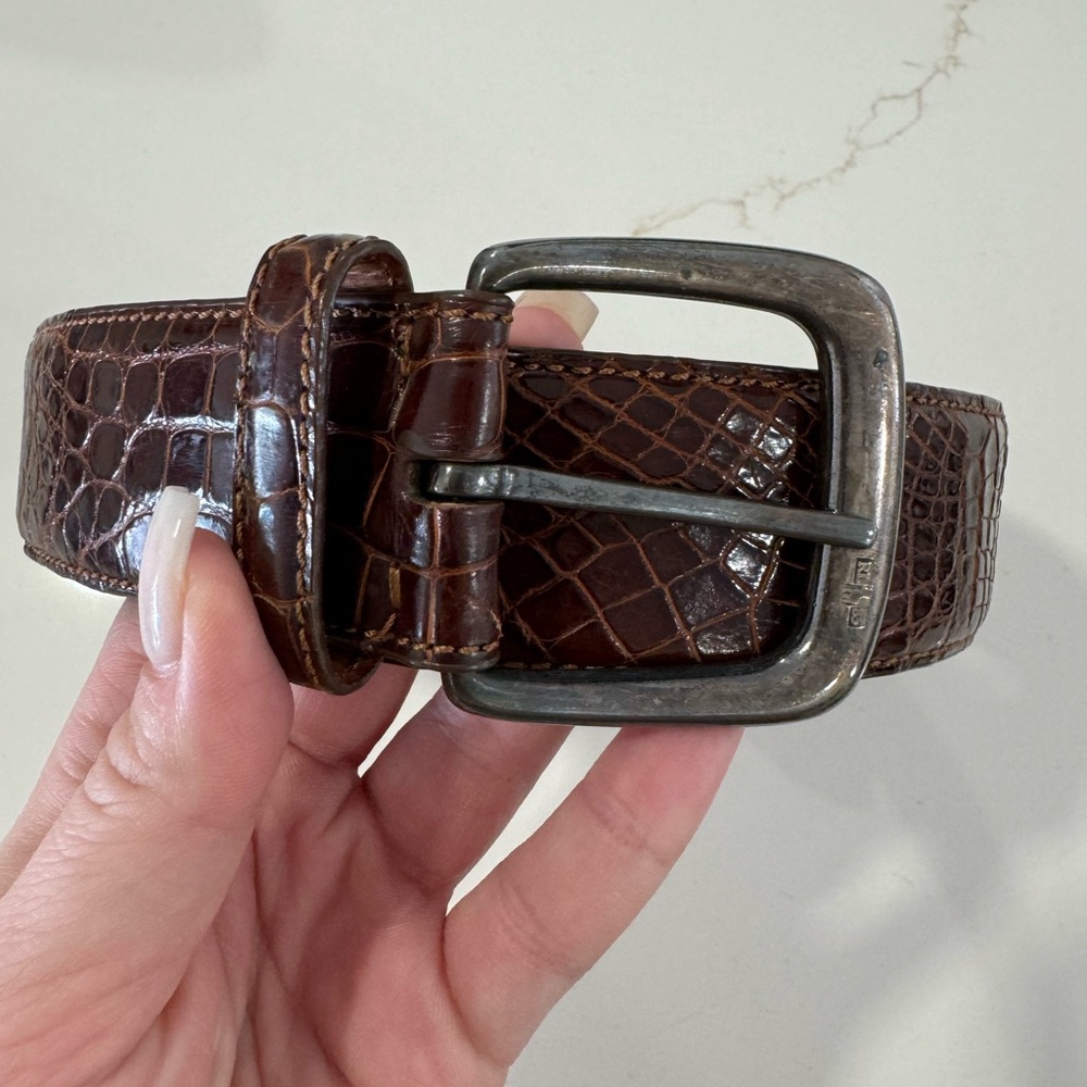 Ralph Lauren vintage belt – genuine American alligator (28)